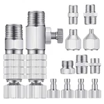 15 Pcs Airbrush Adapter Kit For Compressor Fitting Connector Set Rustproof. Fixed Price $22.79.