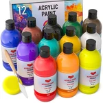 12 Colors Large Acrylic Paint Set (16.9 OZ,500 Ml), Bulk Non-to.... Fixed Price $62.15.