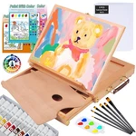 Falling Art 29 Pcs Acrylic Set With Tabletop Easel, Painting Kit Wit.... Fixed Price $68.96.