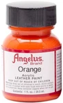 Angelus Acrylic Leather Paint Water Resistant Orange- 1 Fl.oz. Fixed Price $10.58.