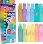 Tempera Paint Sticks 12 Pack - Pastel Washable Color For Kids & Adults. Fixed Price $23.09.