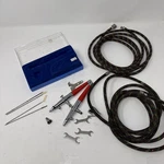 Paasche Type Vl Set Of 2 Airbrushes, Hoses And Paint Cup. Fixed Price $39.99.
