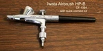 Vintage Iwata Hp-b Airbrush Made Japan Pre-anest Used W/ Quick Connect. Fixed Price $60.00.