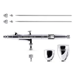 Gaahleri Airbrush Kit, Gun Dual-action Gravity 1/2 & 1/4 Oz Fluid Cup,. Fixed Price $54.58.