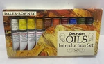 New Daler-rowney Georgian Oil Color Introduction Set 10X22ML, 0.74 Us Fl Oz Each. Fixed Price $17.90.
