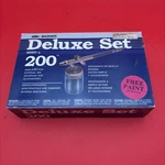 New And Sealed Single Action Internal Mix Airbrush Badger Model 200 Deluxe Set. Fixed Price $70.00.