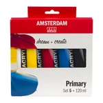 Amsterdam Standard Series Acrylic Paint Set Color Theory Mixing 5 120 Ml. Fixed Price $39.68.