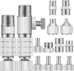 14 Pieces Airbrush Adapter Set Quick Disconnect Fittings Hose Rel. Fixed Price $22.95.