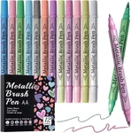 Prudiut 12 Pack Metallic Markers, Dual Tip Paint Pens, Water Based Acry. Fixed Price $13.64.
