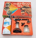 Badger 350-3 Model Medium Head Siphon Feed Airbrush Set W/propel Ex/box. Fixed Price $28.19.