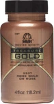 Folkart Treasure Gold Acrylic Paint 4OZ Metallic Rose Multi Surface. Fixed Price $18.69.