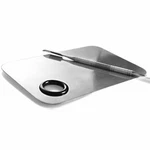 Acrylic Cosmetic Nail Art Makeup Polish Mixing Palette Stainless Steel Spatula. Fixed Price $5.32.