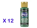 12 New Decoart Americana Acrylic Paint Oz Forest Green DA-050 Free Us Shipping. Fixed Price $19.19.