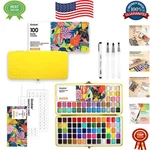 Ultimate 100-COLOR Watercolor Set Compact Carrying Case & Quality Supplies. Fixed Price $95.99.