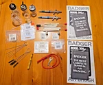 Two (2) Badger 200 Airbrushes +++ Accessories. Fixed Price $95.00.
