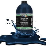 Pouring Masters Dark Sapphire Blue Metallic Pearl 32OZ Water-based Acrylic Paint. Fixed Price $32.99.