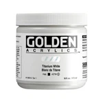 Heavy Body Acrylics By Golden, Titanium White, 16 Fl. Oz. Jar, Professional A.... Fixed Price $57.33.