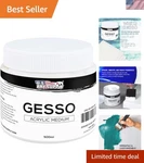 White Gesso Primer Acrylic Oil Paint Canvas 16.9OZ For Art Projects. Fixed Price $40.00.