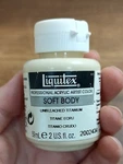 Liquitex Professional Soft Body Acrylic Paint 2 Oz Bottle Unbleached Titanium. Fixed Price $9.99.