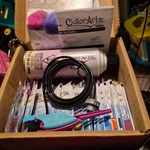 Colorartz Testors Fabric Airbrush Kit With Extras. Fixed Price $15.00.