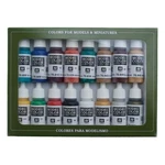 Vallejo Model Acrylic Paint Set 16 Multicolor 0.57 Fl Oz Bottles. Fixed Price $70.39.