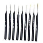 Artify Miniature Detail Paint Brush Set: 9-PIECE Round Fine Tip Small Model. Fixed Price $20.75.