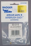 Badger Airbrush No. 50-015 Valve Screw For 100. 150, 200, 175, 155, 360. Fixed Price $5.00.