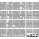 Letter Stencils For Painting On Wood - 46 Pack Large Alphabet Templat.... Fixed Price $14.32.