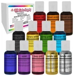 Chefmaster Airbrush Food Coloring Set - 12 Popular Colors .64 Fl. Oz. Bottles. Fixed Price $24.99.