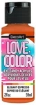 Decoart Love Color Eye Candy Acrylic Paint 2OZ-ELEGANT Espresso. Fixed Price $14.71.