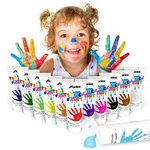 Abeier Washable Finger Paint For Toddlers, Safe Non-toxic, 12 2OZ Vibrant C.... Fixed Price $34.02.