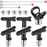 Zhengmy 9 Pcs Airless Paint Spray Gun Tool Set 30 50 75 Cm Extension Po.... Fixed Price $41.57.