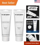 Professional Grade Titanium White Acrylic Paint Large 120ML Tubes, Non-toxic. Fixed Price $24.79.