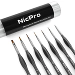 Nicpro 7 Pcs Micro Fine Detail Paint Brush Set, Small Miniature Tip Deta.... Fixed Price $17.75.