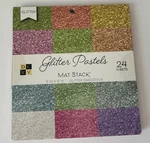 Dcwv Mat Stack Glitter Pastels 6"X6" Single Sided Cardstock 24 Sheets New. Fixed Price $11.00.