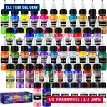 Roizefar Airbrush Paint, 44 Colors With 6 Thinner, Set Includes. Fixed Price $60.10.
