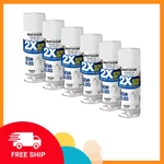 Rust-oleum American Accents 2X Ultra Cover Spray Paint, Semi-gloss White, 6 Pack. Fixed Price $29.99.