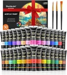 Shuttle Art 30 Colors Acrylic Paint Set, 36ML Tubes 33 Piece. Fixed Price $30.29.