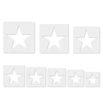 Star Set - 8 Pcs Different Size Stencils, Large Template For Spr.... Fixed Price $12.04.
