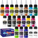 Roizefar Airbrush Paint, 18 1.8 Fl Oz (pack Of 20), COLORS+2 Thinner. Fixed Price $24.64.