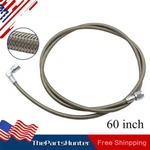 Steel Braided Turbo Oil Feed Line 60" Length Hose -4AN 90 Degree Straight. Fixed Price $15.69.