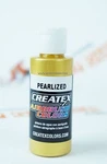 Createx Airbrush Colors 5307 Satin Gold 2OZ. Water-based Pearlized Paint. Fixed Price $8.00.