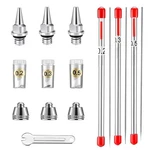 Hubest 10PCS Airbrush Replacement Parts Kit (0.2MM/0.3MM/0.5MM) 1, Silver. Fixed Price $12.97.