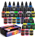 Airbrush Paint Set Opaque & Water-based Acrylic Includes Metallic Neon Colors. Fixed Price $40.99.