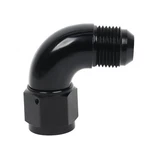 6AN To Female Swivel Adapter 90 Degree Full Flow Fitting Coupler Black. Fixed Price $13.99.