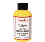 Angelus Brand Acrylic Leather Paint Waterproof Shoes, Boots Yellow - 4.OZ. Fixed Price $11.00.