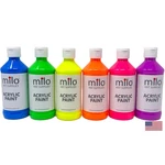 Milo Fluorescent Acrylic Paint Set 6 Colors 8 Oz Bottles Student Neon .... Fixed Price $61.49.