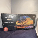 Shuttle Acrylic Paint Set Multicolor Sa AP50 Artist Quality. Fixed Price $35.00.
