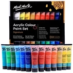 Mont Marte Studio Acrylic Paint Set, 18 Piece, 36ML Tubes. Lightfast Colours. Fixed Price $30.99.