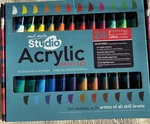 Mont Marte Studio Acrylic Paint Set 24 Colors X 1.2 Fl. Oz. Fixed Price $26.00.